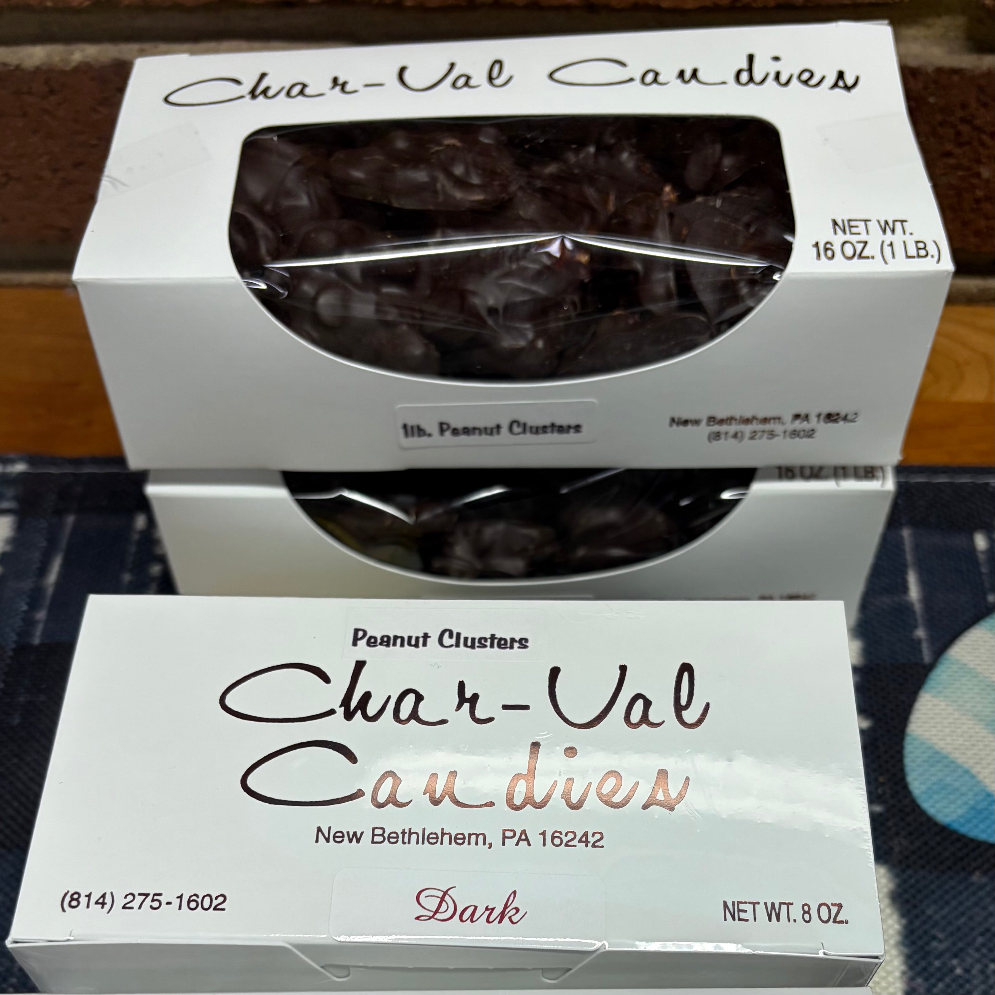 Dark or White Chocolate Peanut Clusters