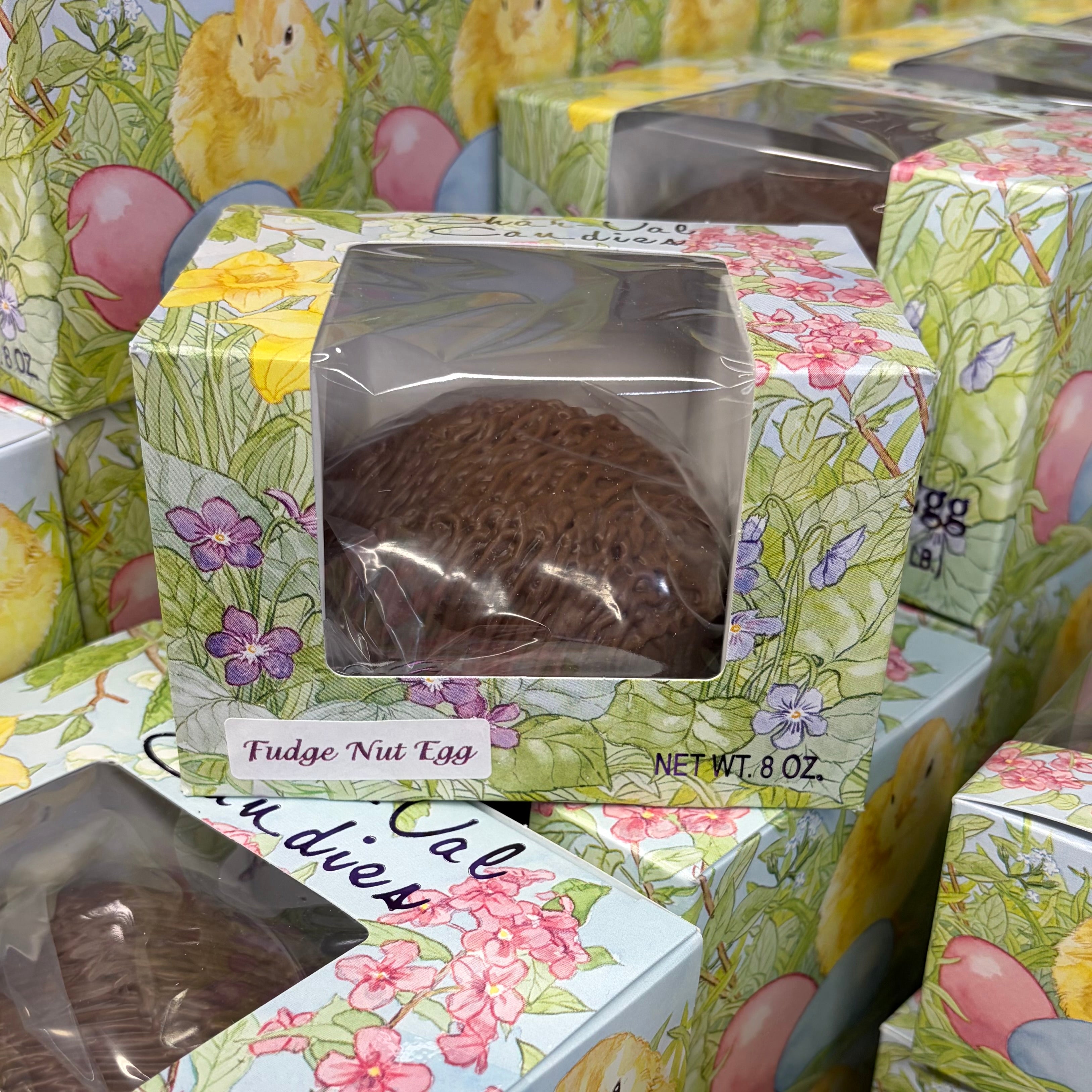 Chocolate Fudge Egg with Walnuts